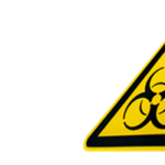 sign with biohazard symbol