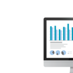 statistical graphs and charts on a computer monitor