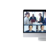 computer screen showing a virtual meeting