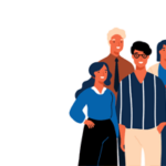 illustration of a group of diverse people