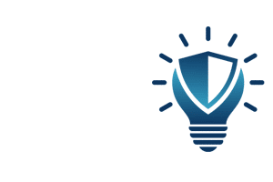 light bulb with shield icon embedded