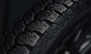 closeup of tire