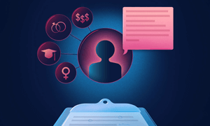 graphic of AI chatbot