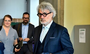 man in courtroom