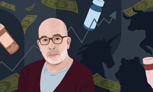 illustration of man with glasses