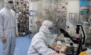 researcher in lab
