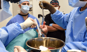 surgery being performed