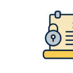 icon of document with lock on it