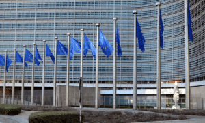 EU flags